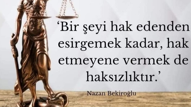 Bir şey yaptığınızda haklıyı ve haksızı ayırt ediyor musunuz?