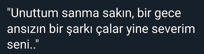 Hangi şarkı size onu hatırlatıyor?