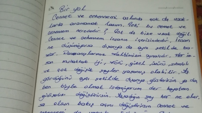 Ara ara oturup yazı yazıyorum sizce nasıl olmuş?