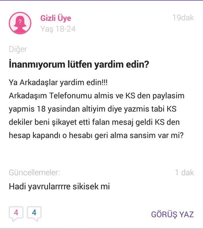 KS'de güldüğünüz soru ve yorumlar oluyor mu?