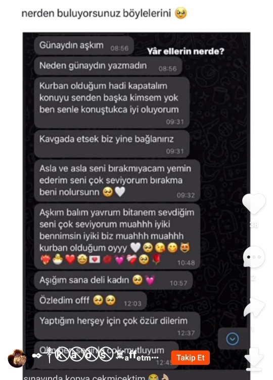 Nerden buluyorsunuz böyle sevenleri?