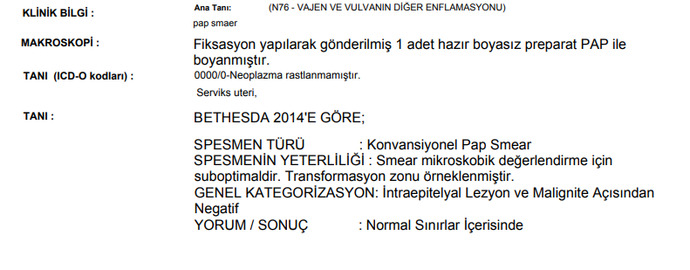 Smear Testi Sonucundan Anlayan Var Mı?