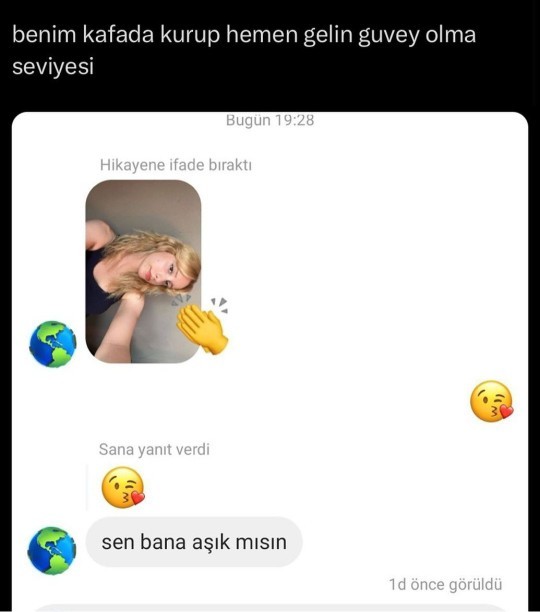Kafada kurup, kendi kendine gelin güvey olur musunuz?