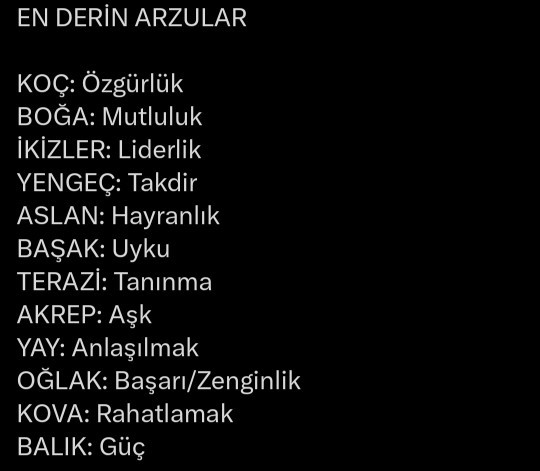 Burcunuzun en derin arzusu nedir?