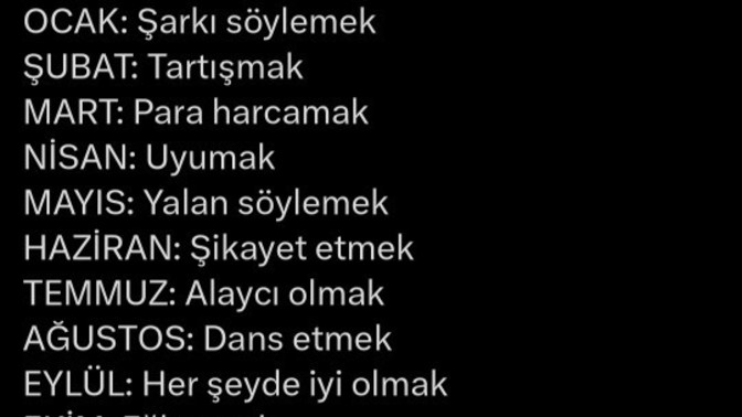 Doğduğunuz aya göre en iyi olduğunuz şey nedir?