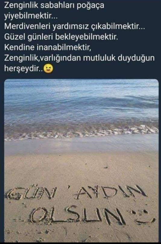 Herkese hayırlı haftalar olsun?