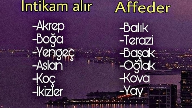 Burcuna göre sen intikam alan mısın yoksa affeden mi?
