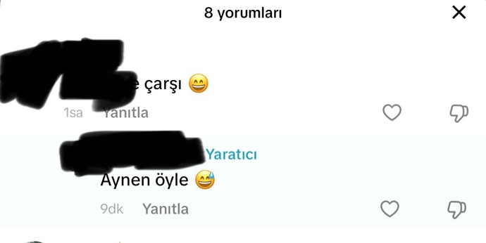 Çocuğa böyle yorum yazdım saçma mı olmuş 😢 ama cevap verdi?