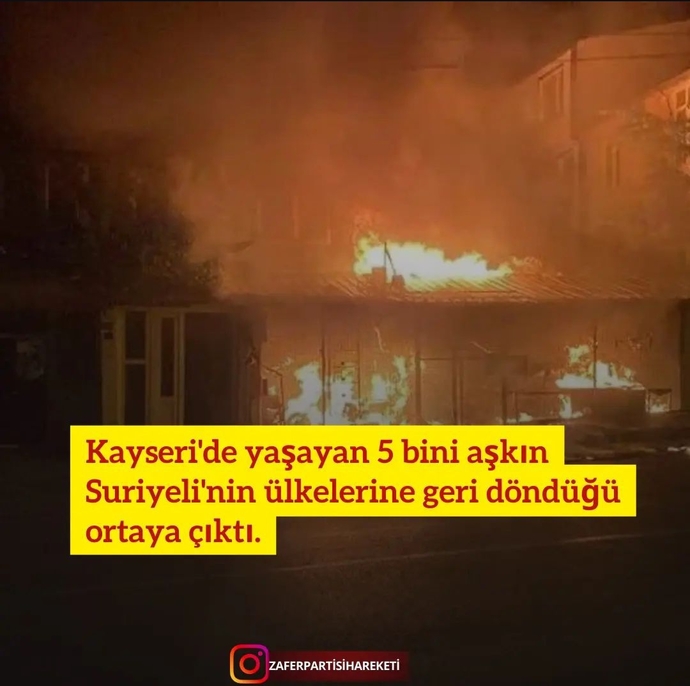 Pek inanmadım, başka şehirlere dağılmışlardır. Madem 5 bin kişi gidebiliyor bu da Suriyede hayatın normalleştiğinin kanıtı.