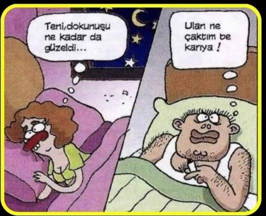 Erkekler de seks yapmak istemeyince başım ağrıyor der mi😂?