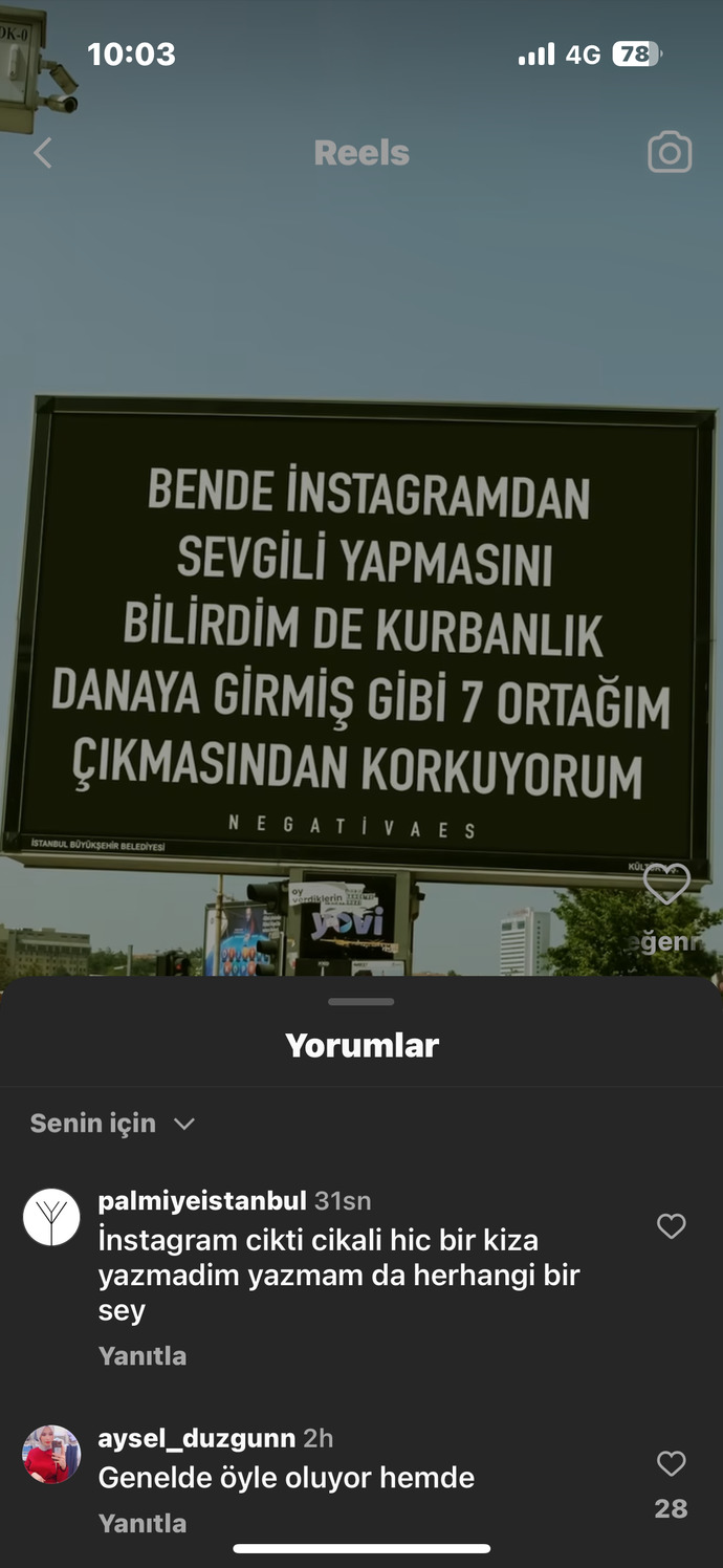 İnstagram da birine yazdınız mı ilk?