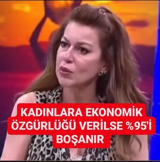 İpek Tuzcuoğlu kadınlara ekonomik özgürlüğü verilse %95 boşanır demiş sizce doğru mu?