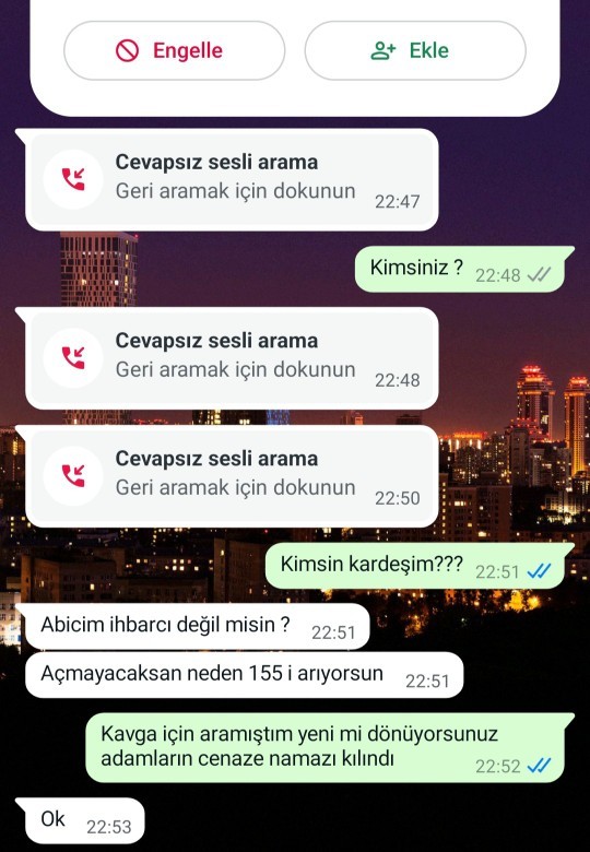Polise verdiğim ibretlik ayar?