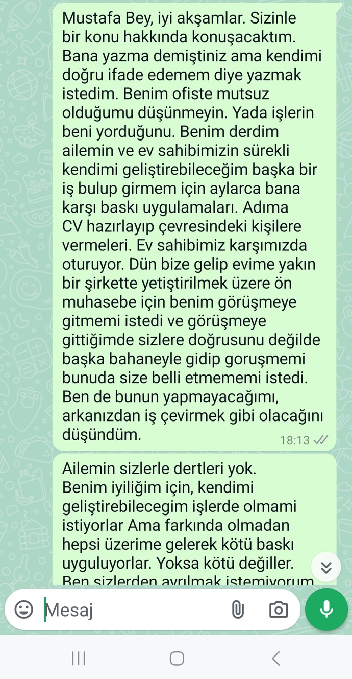 Erkekler vefaya onem vermez mi? patronuma aşik oldugum icin cikmak istemiyorum aramizda boyle konusma gecti ne dusunmştr?