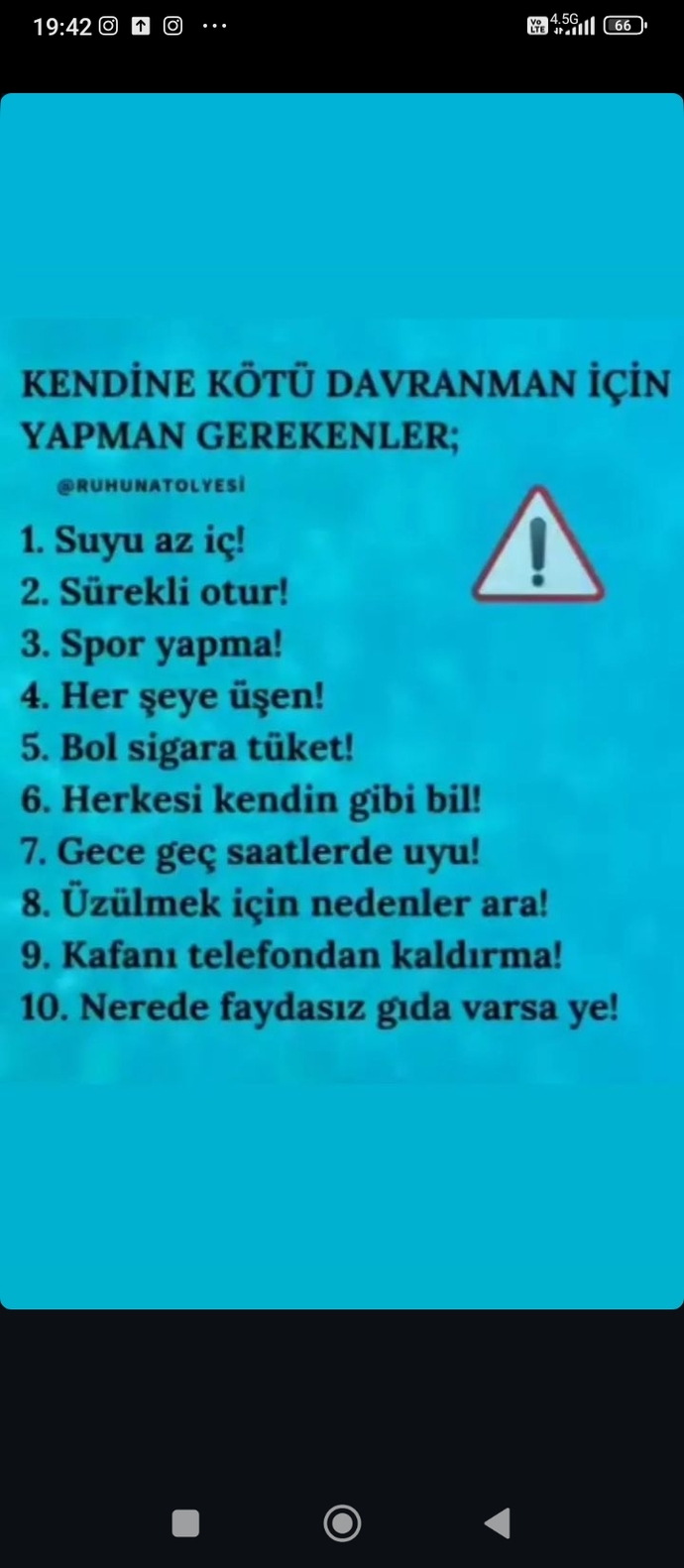 Zararına yaşamlar...