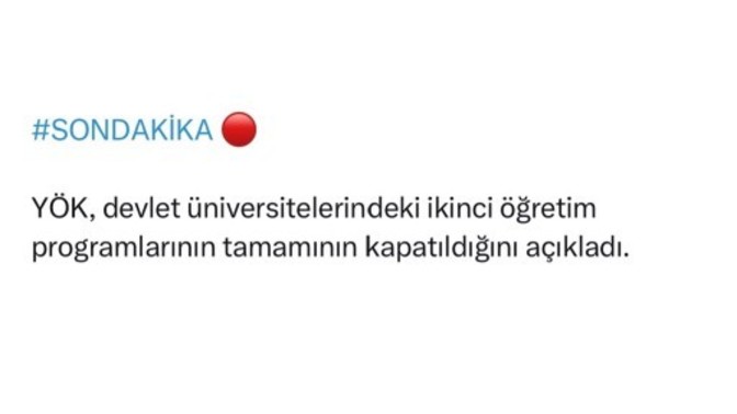 Ikinci öğretim programlarının kaldırılması ve bazı bölümlerin kontenjanlarının azaltılması doğru bir karar mı?