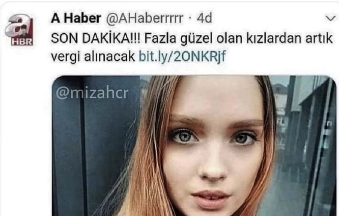 Güzelliğinizin vergisini verecek olsanız?