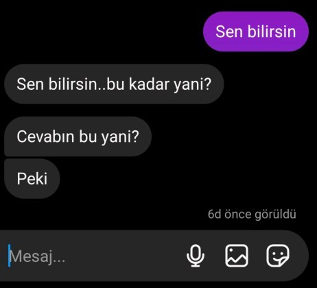 Sizce ne cevap vereyim?