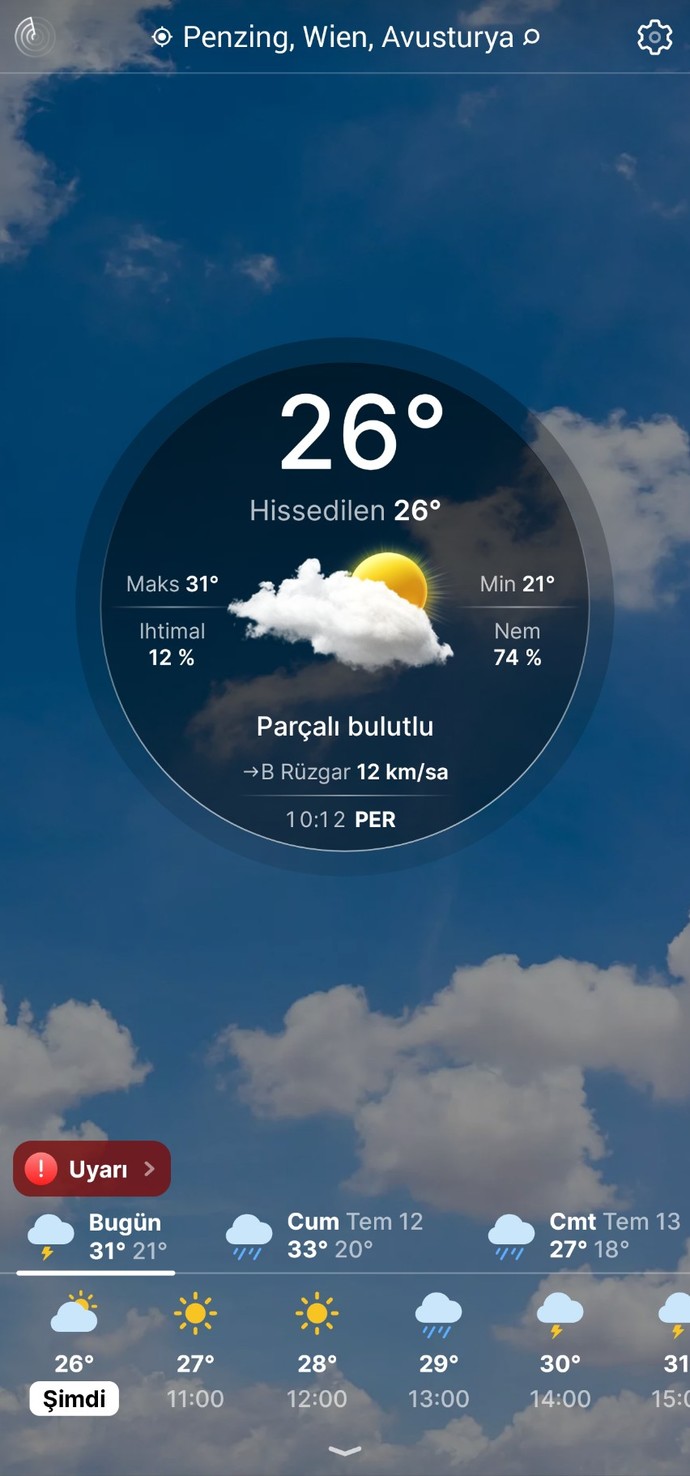 Burada çok sakin yağmur yağıyor. Sizin orada hava nasıl?