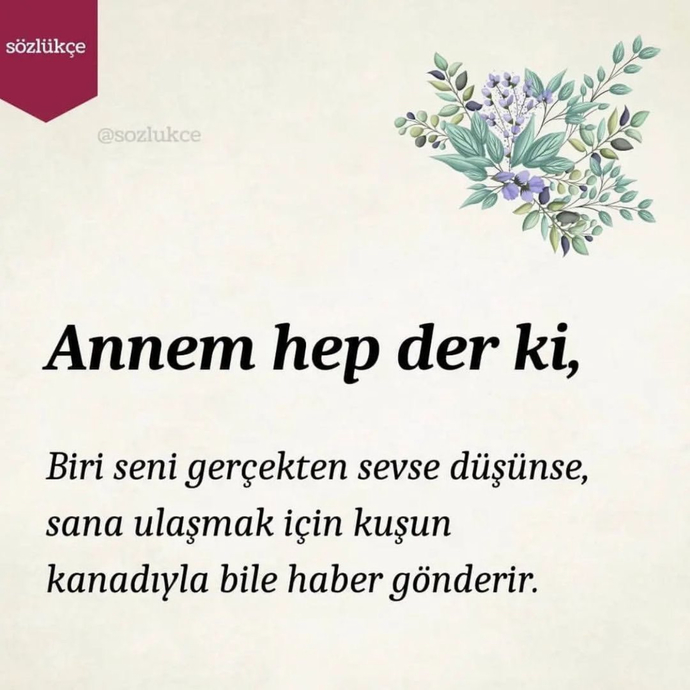 Kuşun kanadıyla haber göndereniniz var mı?