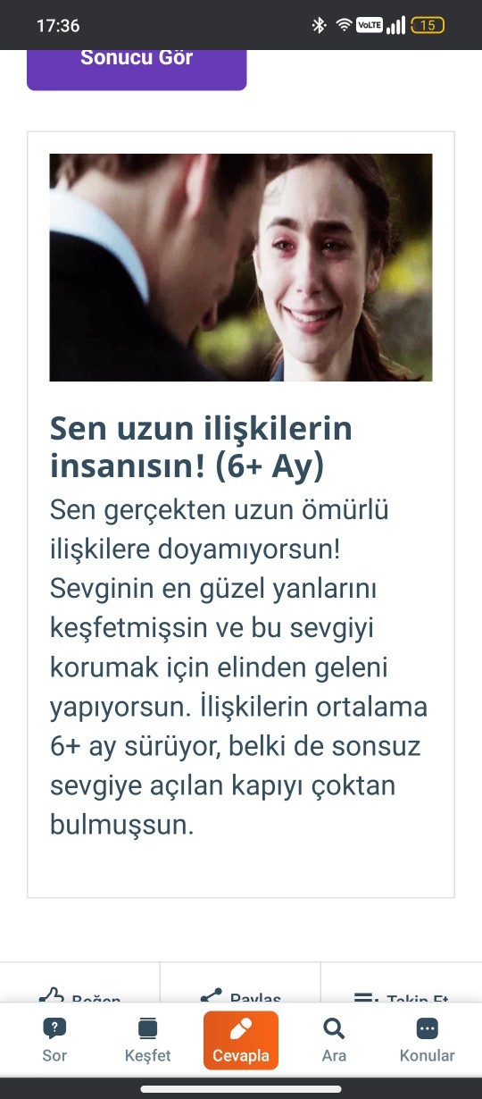 İlişkilerinin ortalama ne kadar sürdüğünü söylüyorum! Hazır mısın canıms?
