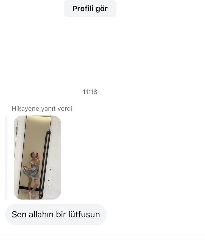 Abi böyle bir mesaj atmış fakat takip etmiyor niye yazdı o zaman?