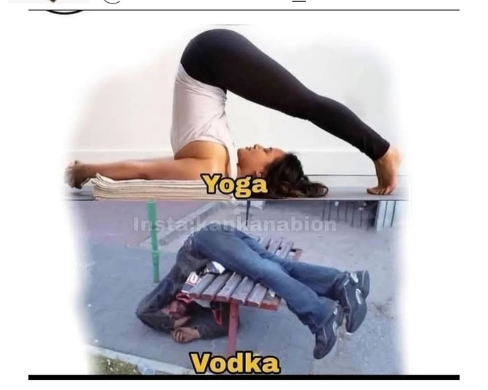 Sizce Yoga mı tüm kötülüklerin anasıdır yoksa Vodka mı 🤭?