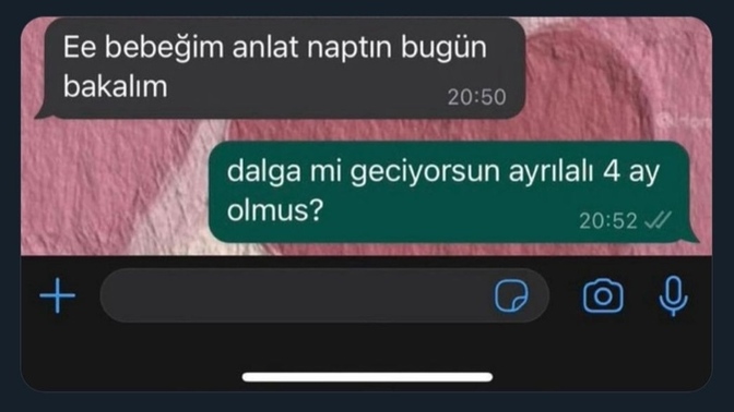 Yani 4 ayın lafı da yapılmalı mı şimdi sizce?🤭🤭🤭daha dün gibi bişey?