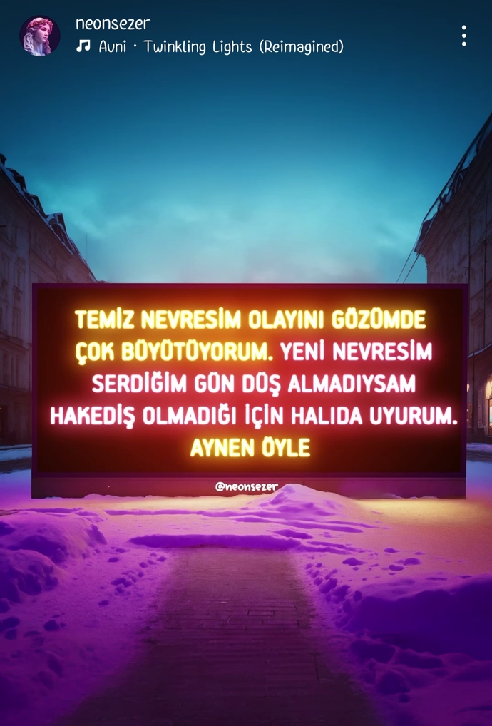 Temiz nevresim olayını gözünüzde büyütür müsünüz?