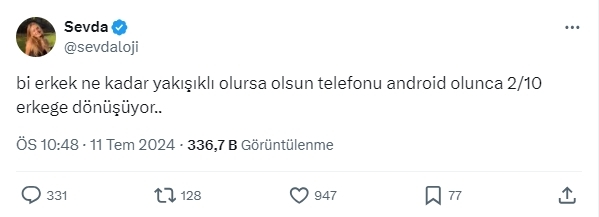 iPhone kullanmayan erkek çekiciliğini kaybeder mi?