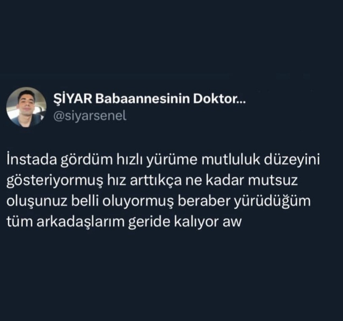 Hızlı mı yürüyorsunuz yavaş mı?