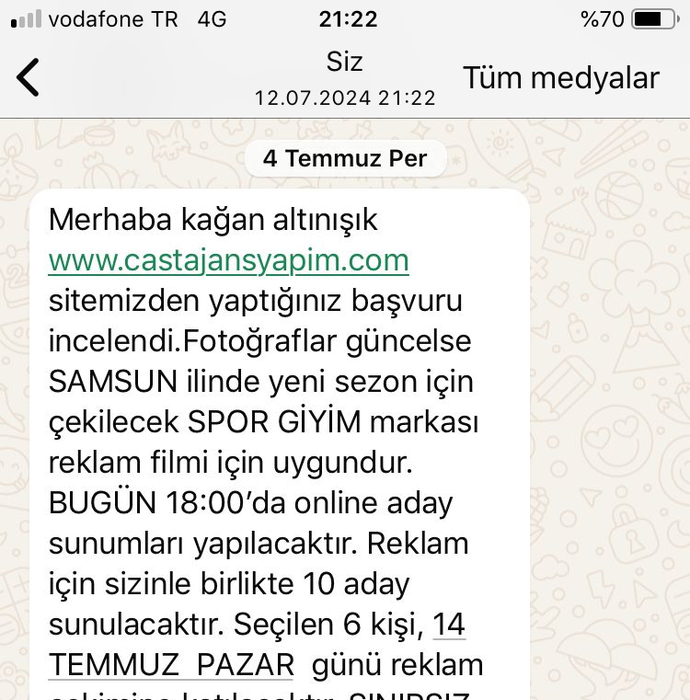 Reklam rolü geldi ajans dan gideyim mi birdaha bu tarz rol gelirse?