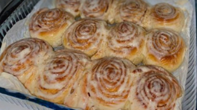 Cinnamon roll yapmayı çalıştım nasıl olmuş?