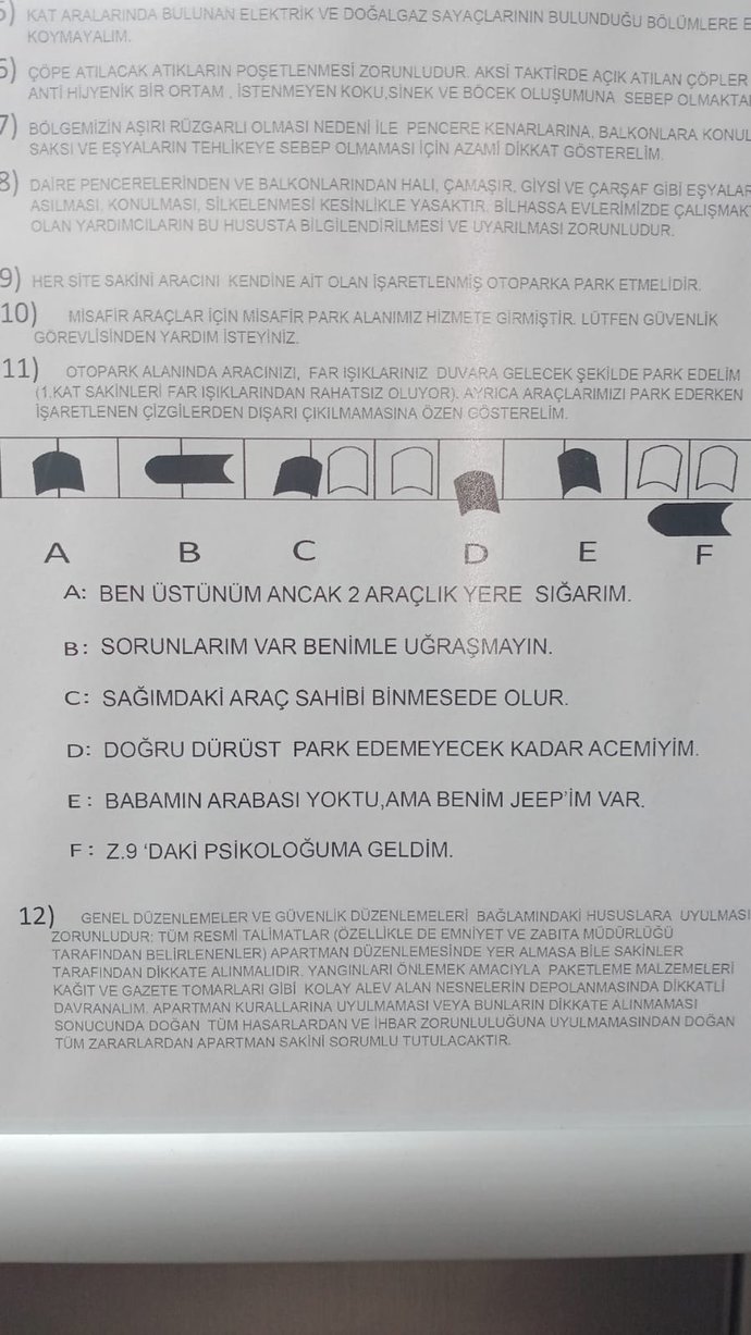 Site yöneticisinin paylaşımı