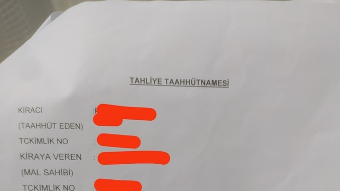 Kiralanan ev tahliye?