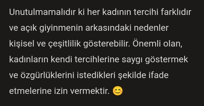Yapay Zekaya ”Kadınlar neden özgürlük adı altında açık giyiniyorlar?” diye sordum ve bu cevabı verdi! Sizce haklı mı?