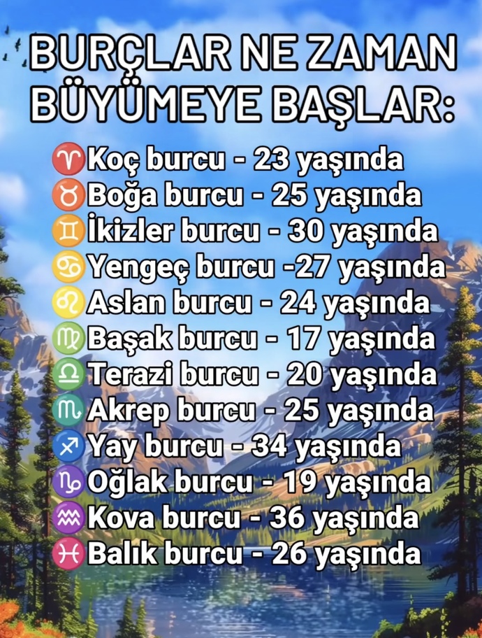 Burcuna göre sen ne zaman büyümeye başladın?