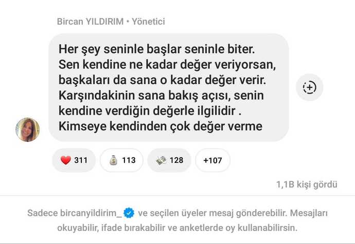 Kendinize değer veriyor musun?