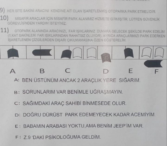 Apartmanda park sorunu yaşıyor musunuz?