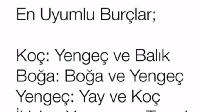 Sizin uyumlu burcunuz hangisi?