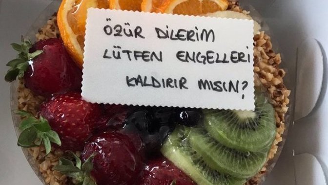 Bir adam sevgilisi tarafından deport yiyince özür dilerim yazılı pasta göndermiş. Siz olsaydınız engelleri kaldırır mıydınız?