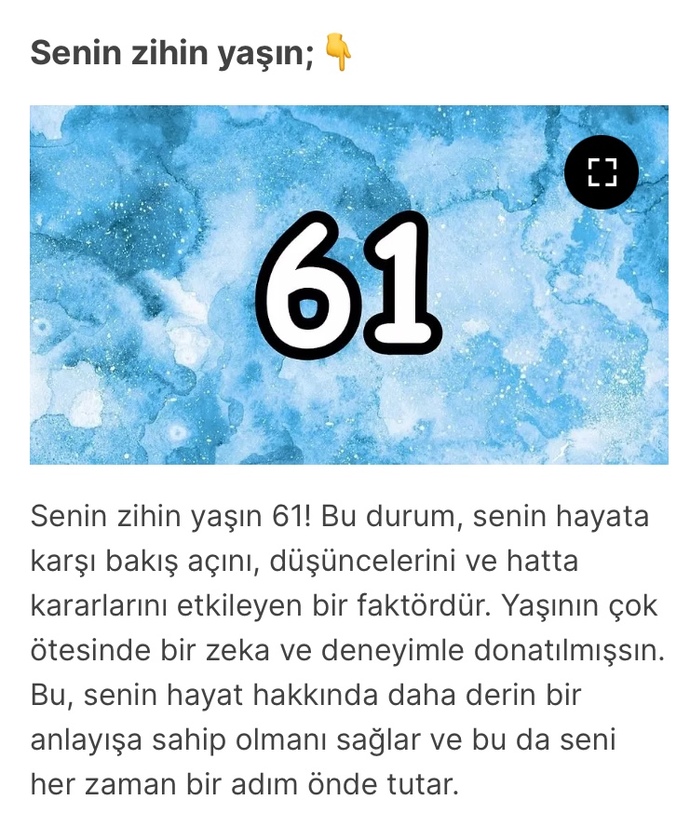 Sizin zihin yaşınız kaç? Kaç hissediyorsunuz?