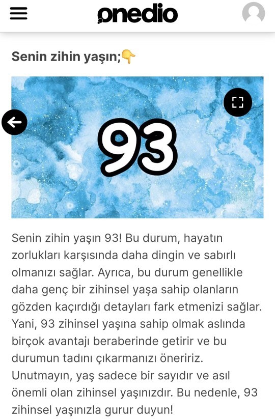 Sizin zihin yaşınız kaç? Kaç hissediyorsunuz?