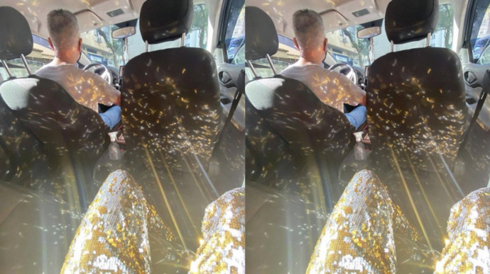 Kıyafetiyle taksiyi ışıl ışıl yapan kadın sosyal medyada dikkat çekti. Böyle kombinler yapar mısın?