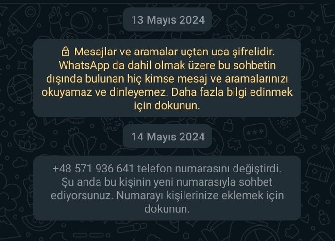 Bu bilgi olmadan numaranı değiştirmek?