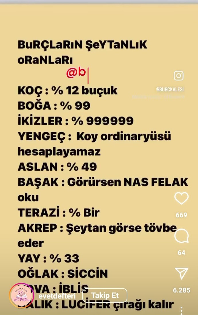 Burcuna göre ne kadar şeytansın🤣?