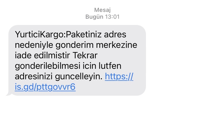 2 gündür gelen mesaj dolandırıcı sanırım?