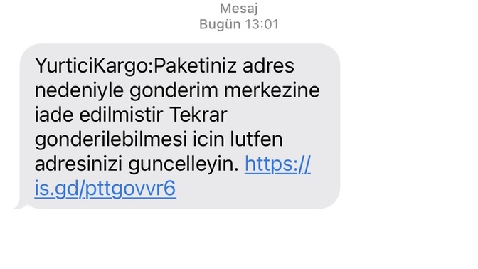 2 gündür gelen mesaj dolandırıcı sanırım?