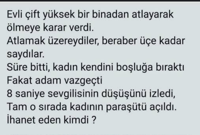 Sizce hangisi ihanet etti?