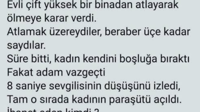 Sizce hangisi ihanet etti?